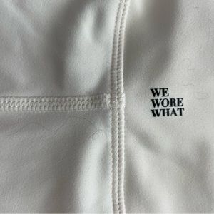 We Wore What cream biker shorts size small like new yoga shorts